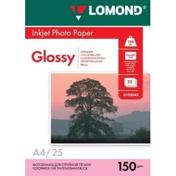Lomond Foto-Tintenstrahlpapier glänzend 150 g/m² A4, 25 Blatt