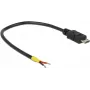 USB-Kabel DeLOCK 0,15 m Micro-USB B Schwarz