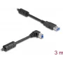DeLOCK USB-Kabel Typ-A Stecker auf Typ-B Stecker 90° abgewinkelt 3 m