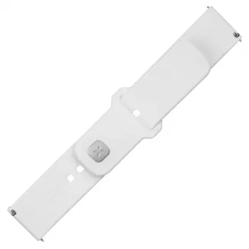 Fixed | Sporty Strap Set mit Schnellverschluss 22 mm für Smartwatch | 160-235 mm | Weiß | Silikon