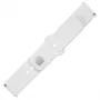 Fixed | Sporty Strap Set mit Schnellverschluss 22 mm für Smartwatch | 160-235 mm | Weiß | Silikon