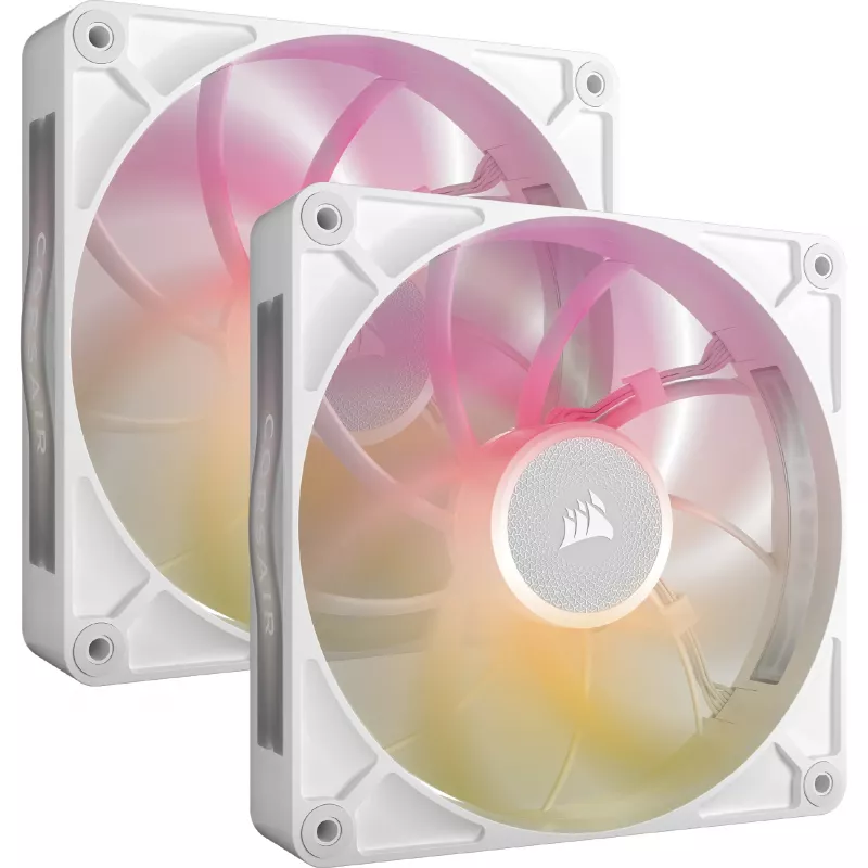 Corsair iCUE LINK RX140 MAX RGB 14 cm Weiß 2 Stück 300-1600 RPM Lüfter