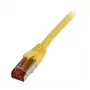 Patchkabel RJ45 - CAT6 250Mhz - 2m gelb - S-STP(S/FTP) -TPE/LSZH(Superflex) - Synergy 21 -