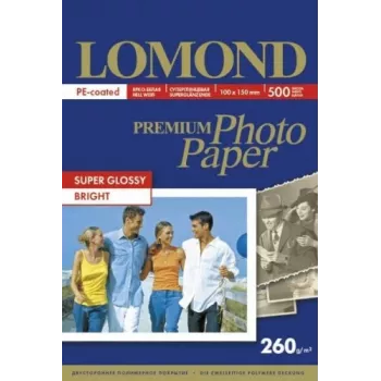 Fotopapier Lomond Premium 260 g/m² 10×15 cm Super Glossy 500 Blatt