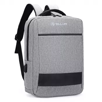 Laptop-Rucksack Tellur Nomad 15.6 Zoll, grau – gepolstertes Laptopfach, Organizer-Taschen