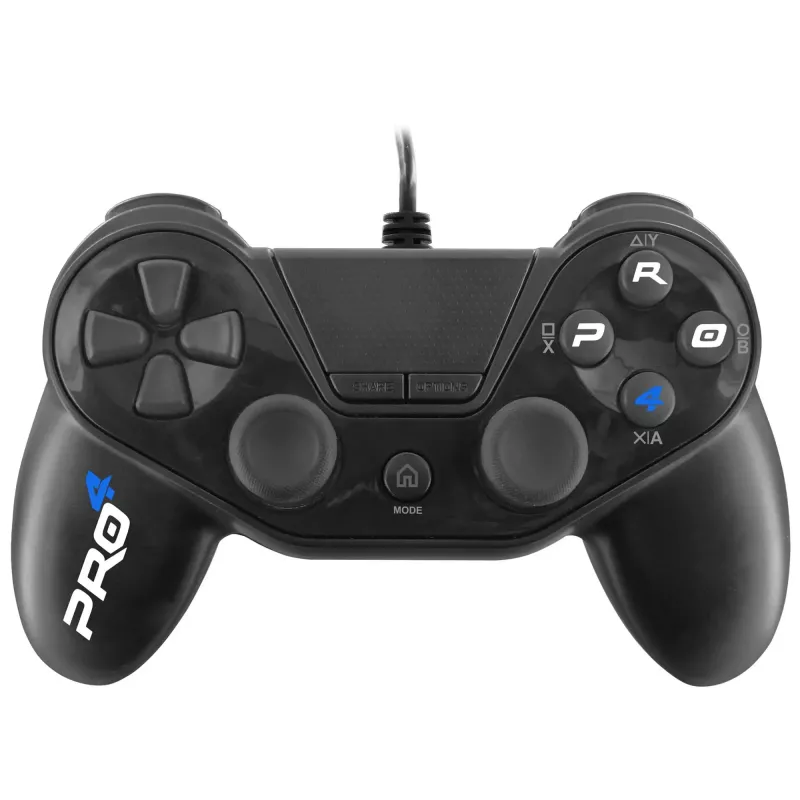 Kabelgebundener Gamecontroller SUBSONIC SA5417 für PS4, Schwarz