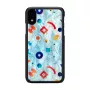Schutzhülle iKins für iPhone XR – Schwarz Poppin Rock Design