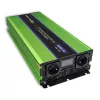 Qoltec Monolith Spannungswandler | Batterieladung | USV | 2000W | 4000W | 12V auf 230V | Reine Sinuswelle | LCD schwarz-grün