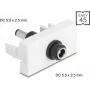 DC-Stromverlängerungsmodul DELOCK Easy 45 — Buchse DC 5,5×2,5 mm auf Stecker DC 5,5×2,5 mm — Modell 90865