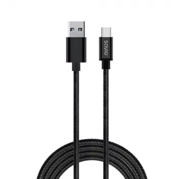 Savio CL-129 USB-Kabel 2 m USB 2.0 USB A USB C Schwarz