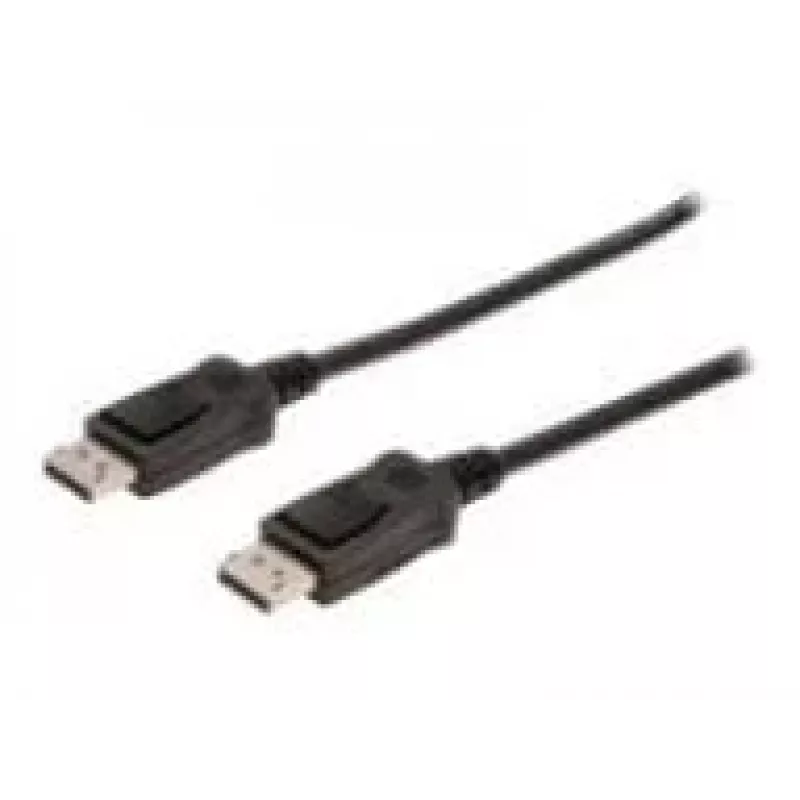 Anschlusskabel DisplayPort mit Verriegelung 1080p 60Hz FHD Typ DP / DP M / M schwarz 1m