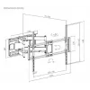 Gembird WM-120 pc(s)-01 TV-Halterung/Ständer 3,05 m (120) Schwarz