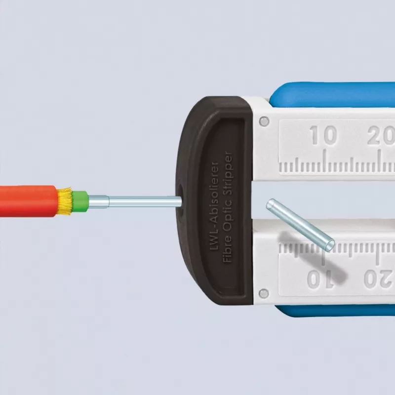 Abisolierwerkzeug 12 85 110 SB für Glasfaser, Abisolier-/Mantelabisolierwerkzeug (Blau/Weiß)