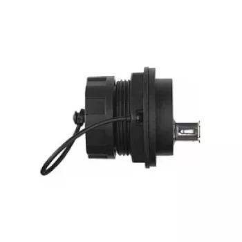 Alcasa IC04-U304 - USB A - Schwarz - Buchse - gerade - Polybutylenterephthalat (PBT) - Polyvinylchlorid (PVC) - IP65 - IP67 (IC04-U304)