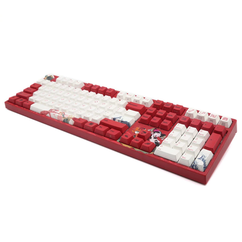 Varmilo VEA108 Koi Gaming-Tastatur, MX-Brown, Weiße LED - US-Layout