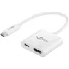 Goobay USB-C™ Multiport Adapter HDMI, Weiß, 0,145 m - erweitert ein USB-C™ Gerät um einen HDMI™ Anschluss (62110)