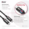 CLUB3D USB4 Gen3x2 Type-C bidirektionales Kabel 8K60Hz, Daten 40Gbps, PD 240W(48V/5A) EPR M/M 2m / 6.56ft