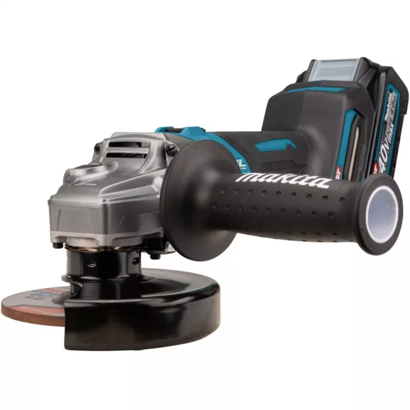 Akku-Winkelschleifer GA008GM201 XGT, 40Volt (Blau/schwarz, 2x Li-Ion XGT Akku 4,0Ah, MAKPAC Größe 4)