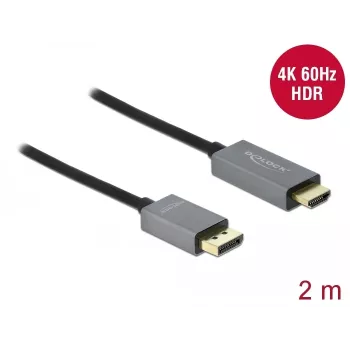 DisplayPort-zu-HDMI-Kabel DeLOCK Aktiv 1.4 4K 60Hz 2m