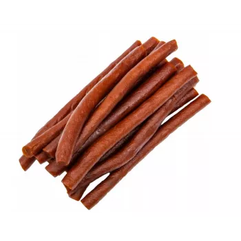 Hundeleckerlis Hilton Soft Beef Sticks 500 g — weiche Rinder-Zahnpflegekaustreifen für ausgewachsene Hunde, 500 g Beutel