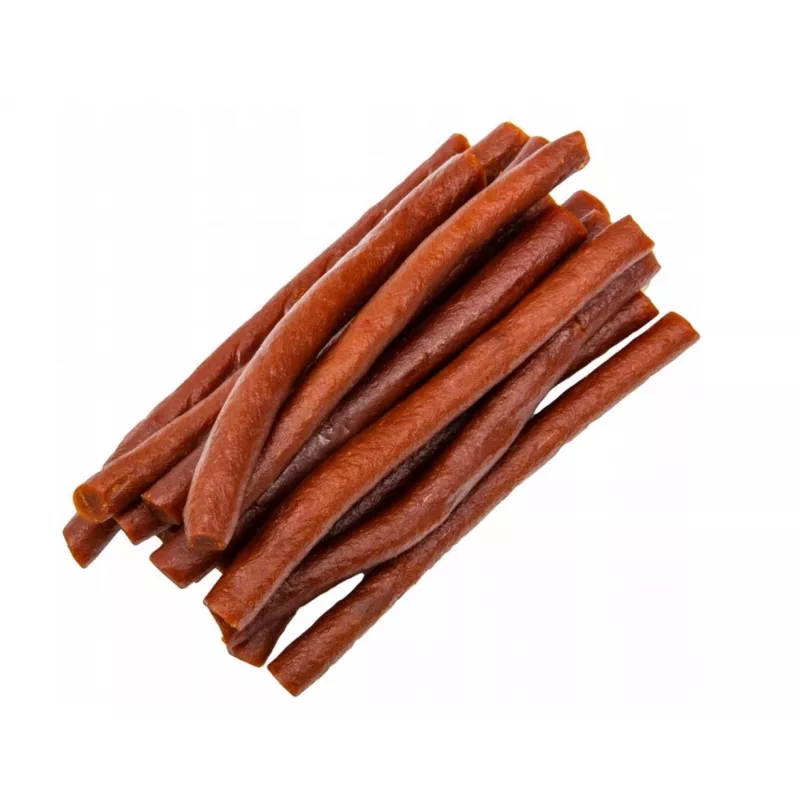 Hundeleckerlis Hilton Soft Beef Sticks 500 g — weiche Rinder-Zahnpflegekaustreifen für ausgewachsene Hunde, 500 g Beutel
