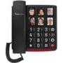 Kabelgebundenes Großtastentelefon AMPLICOM BigTel 40 plus – großes Display, Foto-Kurzwahltasten