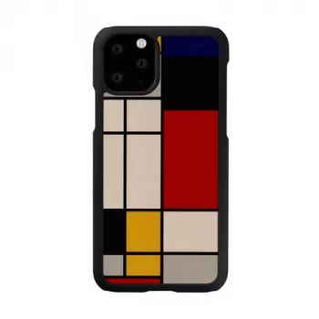 Smartphone-Hülle man and wood für iPhone 11 Pro — schwarze Holzschutzhülle