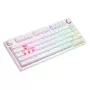SAVIO PHENIX WHITE Kabellose Mechanische Tastatur, Gateron Red Pro, ABS