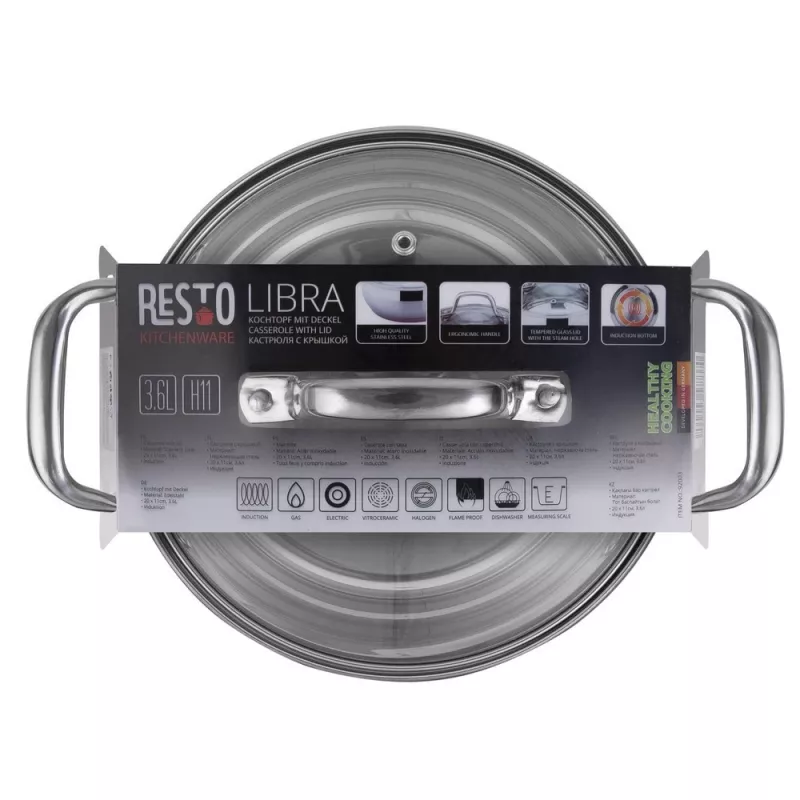 Resto Kitchenware Libra 3,6 L Rund Edelstahl