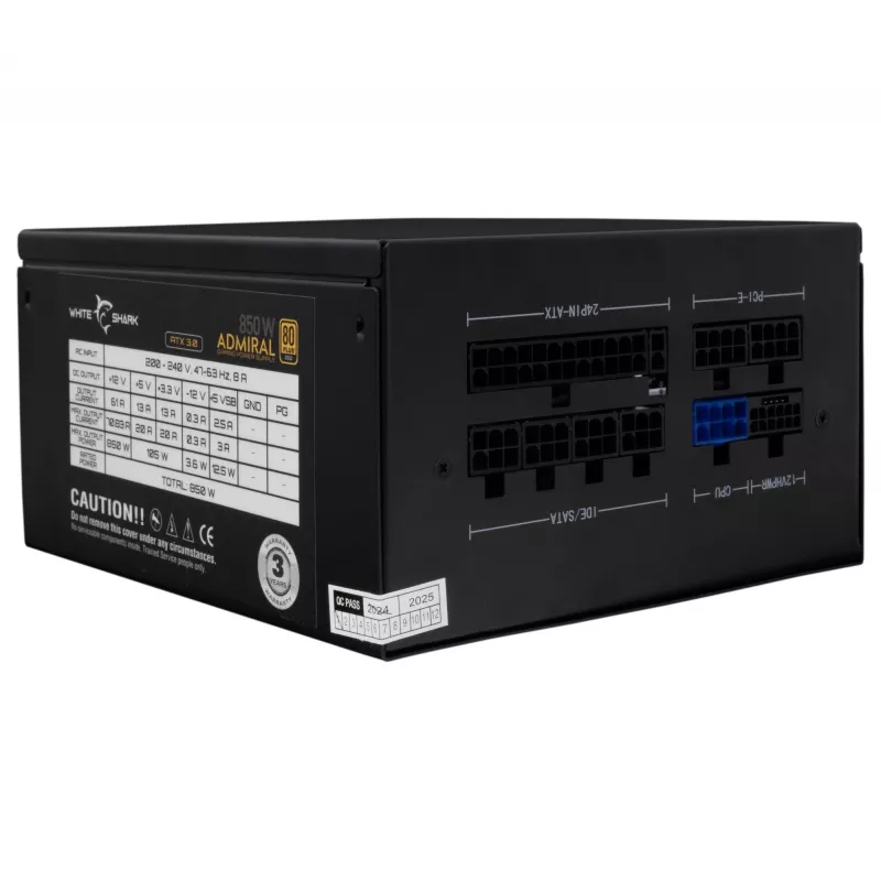 Netzteil White Shark GPSU-850W Admiral 850W