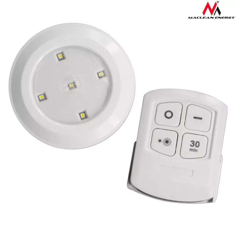 Maclean Energy MCE165 Fernbedienungs-LED-Lampen-Set, AAA-Batterien, 6 Stück im Set