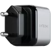 Ladegerät für Mobilgeräte Satechi ST-UC30WCM-EU — Universelles AC-Ladegerät für den Innenbereich mit 1× USB-C, Schwarz/Silber