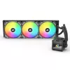 All-in-One-Flüssigkeits-CPU-Kühler Sharkoon S60 ARGB – 360-mm-Radiator, 3×120-mm-PWM-Lüfter, Schwarz