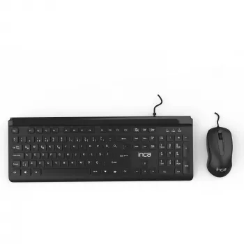 Inca IMK-377 Tastatur Maus enthalten Office USB Türkisch Schwarz