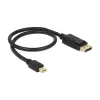 Mini Displayport auf Displayport Kabel DeLOCK 83984 0,5m Schwarz