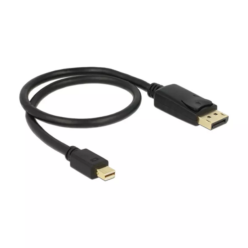 Mini Displayport auf Displayport Kabel DeLOCK 83984 0,5m Schwarz