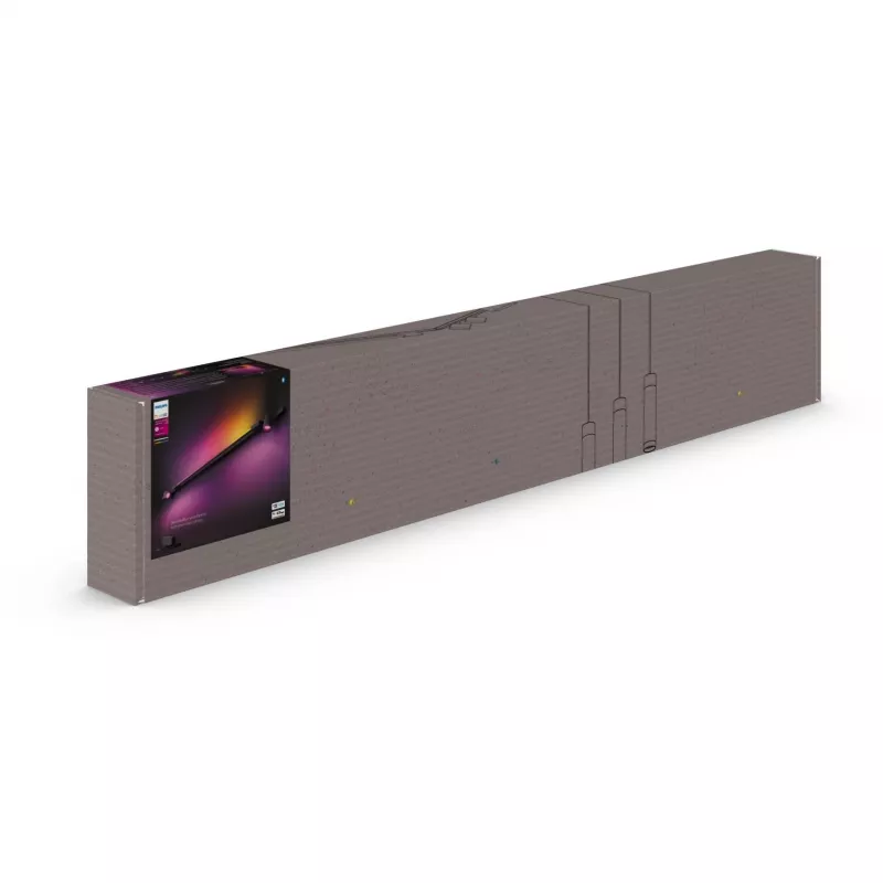 Wandleuchte Philips Hue Perifo Basis-Set 2 Spots Gradient Tube – intelligente LED-Wandleuchte, 2 verstellbare Spots