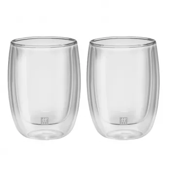Borosilikatglas-Doppelwandbehälter ZWILLING 39500-076, 200 ml, klar, 2er-Set