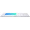 Kabellose Tastatur CLEVETURA CLVX 1 Touch-On-Keys AI — ANSI US Mac-Layout, Scissor-Switches, Aluminiumgehäuse, interaktives RGB