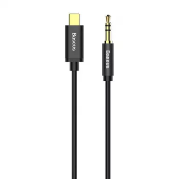 Baseus Yiven Audiokabel USB-C auf Miniklinke 3,5 mm, 1,2 m (Schwarz)