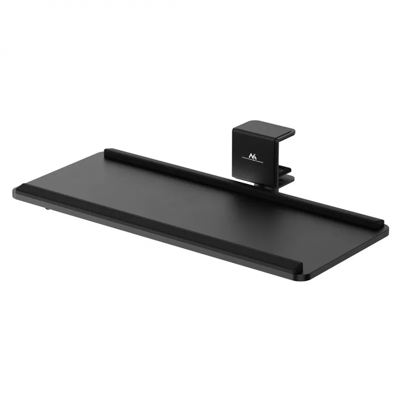 Maclean Unter-Tisch-Tastaturhalterung, max. Belastung 5 kg, horizontal und vertikal verstellbar, schwarz, MC-108 B