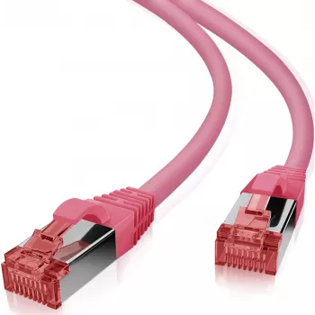 Netzwerkkabel Helos CAT6 S/FTP (PIMF) 5m Magenta