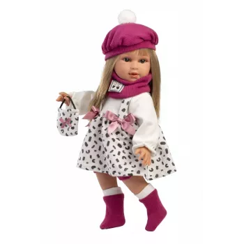 Puppe Llorens Carla 40 cm — realistische Gesichtszüge, weicher Körper