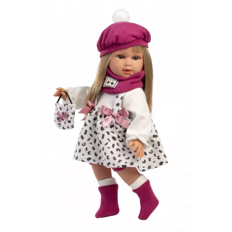 Puppe Llorens Carla 40 cm — realistische Gesichtszüge, weicher Körper