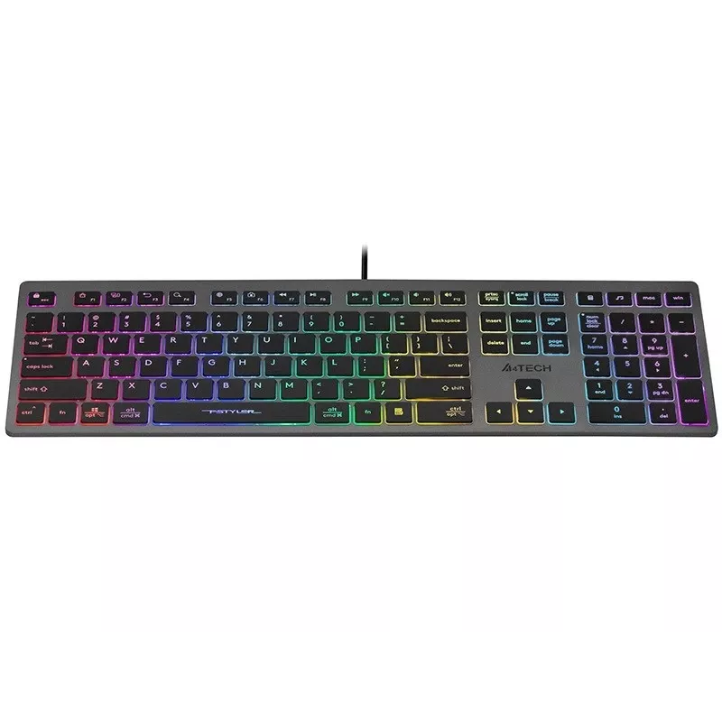 Kabelgebundene Tastatur A4Tech FSTYLER FX60H mit Neon-Hintergrundbeleuchtung