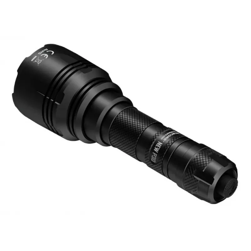 Jagdtaschenlampe Nitecore NEW P30 — 1000 lm, 5000 mAh, USB aufladbar, IP68, Aluminium, 155,5 mm, 158,5 g