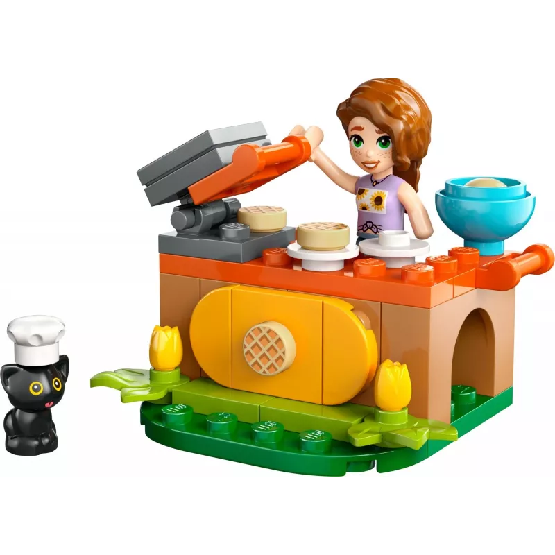 Bauspielzeug LEGO Friends 30696 Autumn's Waffle Stand Spielset, kleiner Aufbau, Minifiguren enthalten