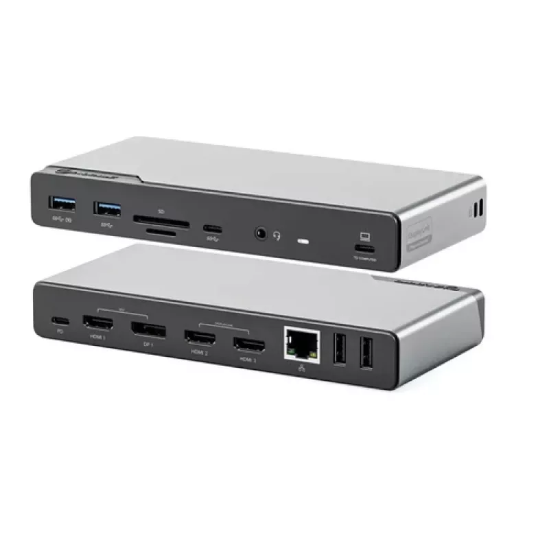 ALOGIC DV4 - Dockingstation - für Laptop - USB-C / USB-A - 3 x HDMI, DP - 1GbE (DUCDV4)