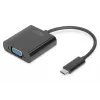 DIGITUS DA-70853 USB-C-auf-VGA-Adapter, Full HD 1080p, schwarz