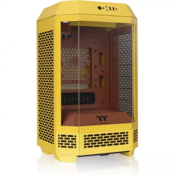 Mini Tower Gehäuse THERMALTAKE The Tower 250 Butter Caramel — microATX/Mini-ITX, ATX-Unterstützung, kompaktes Gehäuse